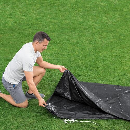 Swimmingpool Cover Sort Ø 305 cm (1 enheder)