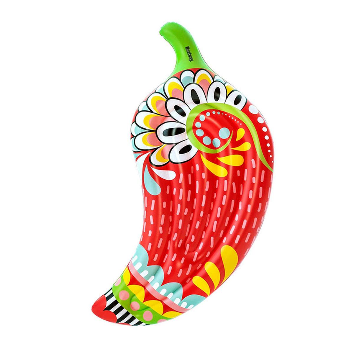 Bestway luftmadras 195 × 99 cm - multifarvet bademadras