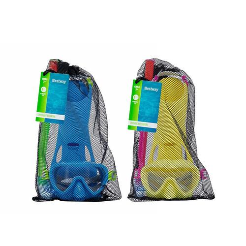 Dykkerbriller med Snorkle og Finner Multifarvet 24-27 (1 enheder)