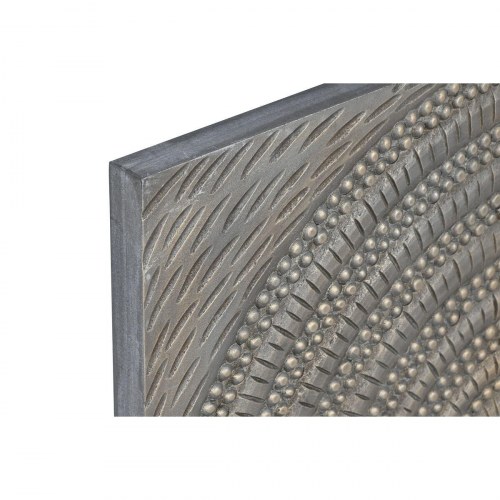 Vægdekoration - gylden, moderne, 80 × 80 cm (4 dele)