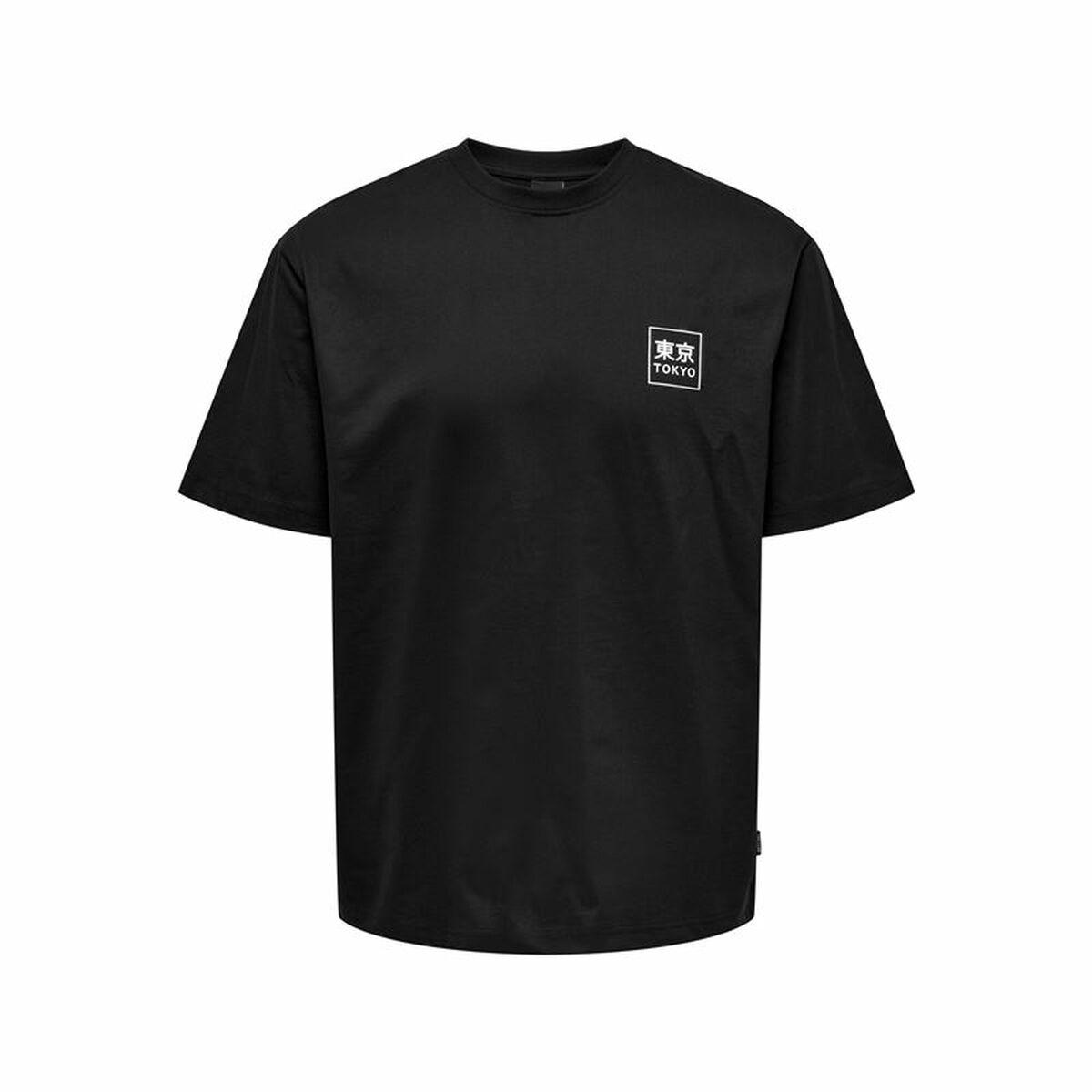 Kortærmet T Shirt Til Mænd Only & Sons Onskace Rlx Sort L