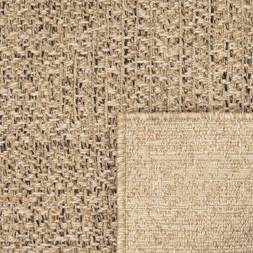 Gulvtæppe ZIZUR 240x240 cm jute-look indendørs og udendørs