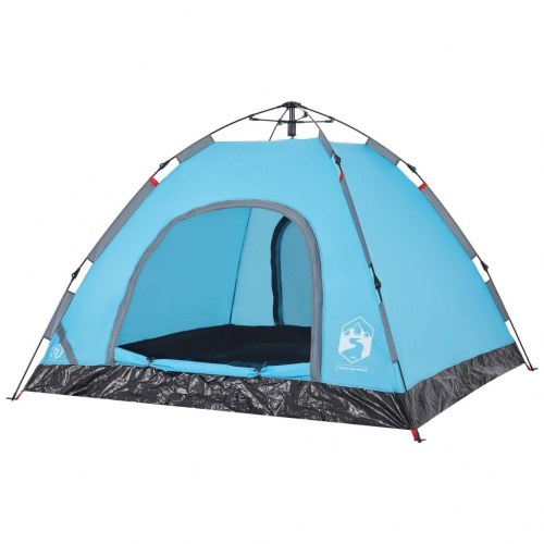 Campingtelt til 3 personer med quick-release - blå