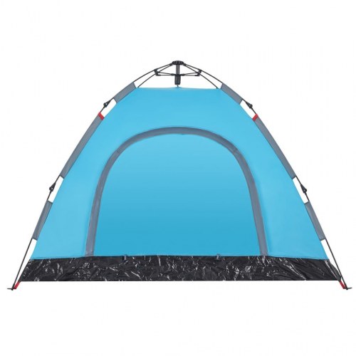 Campingtelt til 3 personer med quick-release - blå