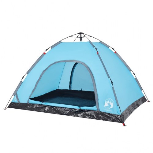 Campingtelt til 4 personer med quick-release - blå