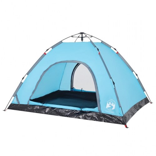 Campingtelt til 4 personer med quick-release - blå
