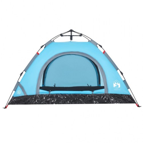 Campingtelt til 4 personer med quick-release - blå