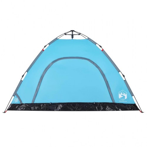 Campingtelt til 4 personer med quick-release - blå