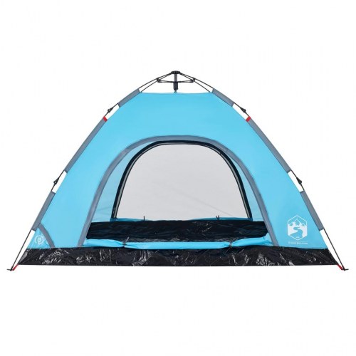 Campingtelt til 4 personer med quick-release - blå