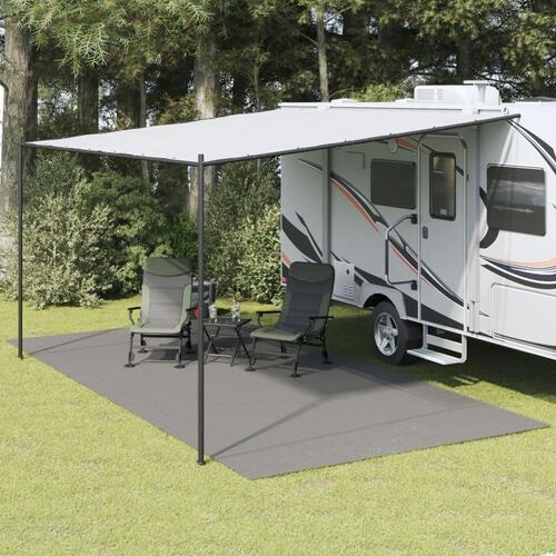 Gulvmåtte til camping 6x3 m antracitgrå