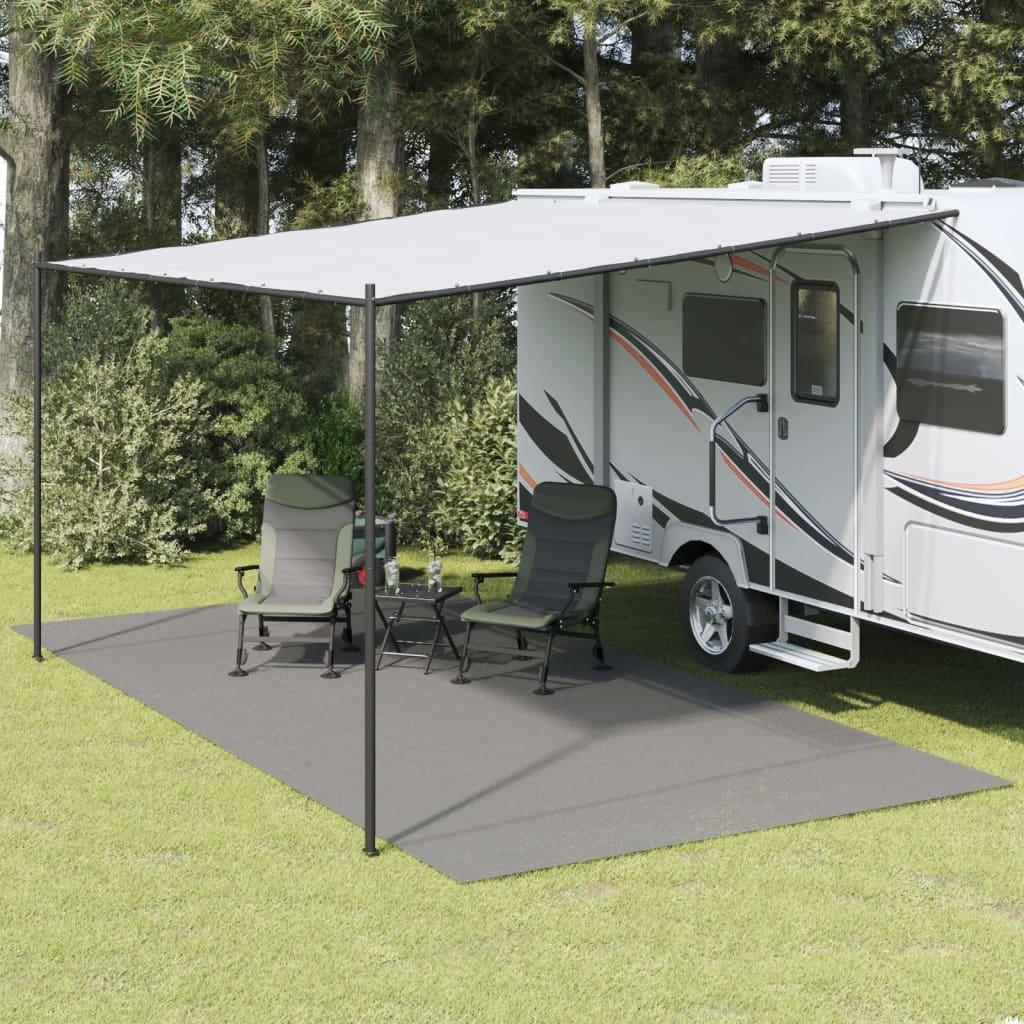 Gulvmåtte til camping 6x3 m antracitgrå