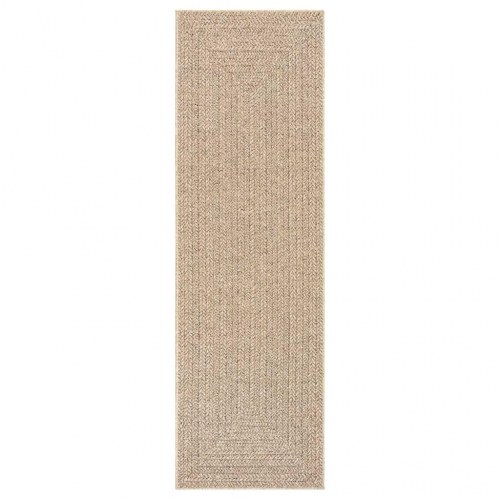 Gulvtæppe ZIZUR 80×250 cm - jute-look til inde og ude