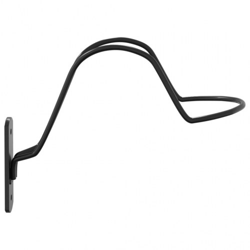 Hjelmholder til ridesport vægmonteret stål sort