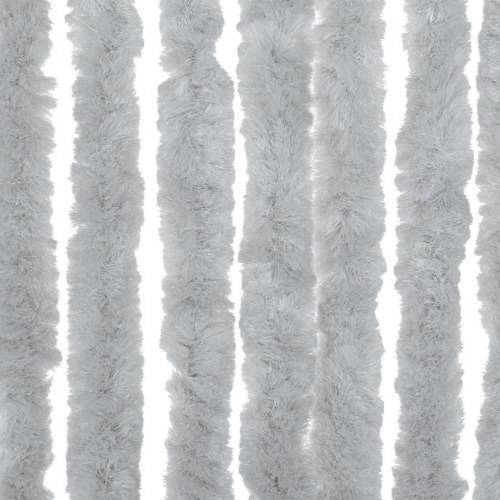 Flueforhæng 118×220 cm i chenille - grå dørgardin mod insekter