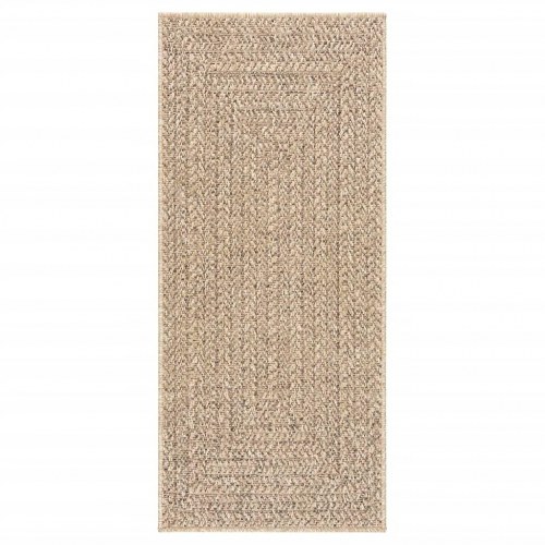 Gulvtæppe ZIZUR 80×200 cm - jute-look til inde og ude