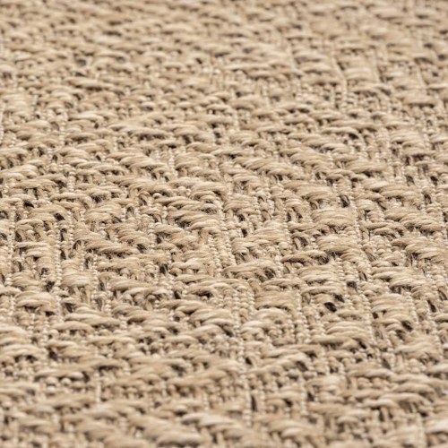 Gulvtæppe ZIZUR 240x240 cm jute-look indendørs og udendørs