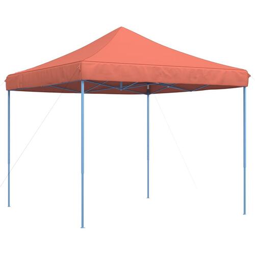 Pop op-festtelt 292x292x315 cm foldbart terracottafarvet