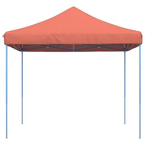 Pop op-festtelt 292x292x315 cm foldbart terracottafarvet