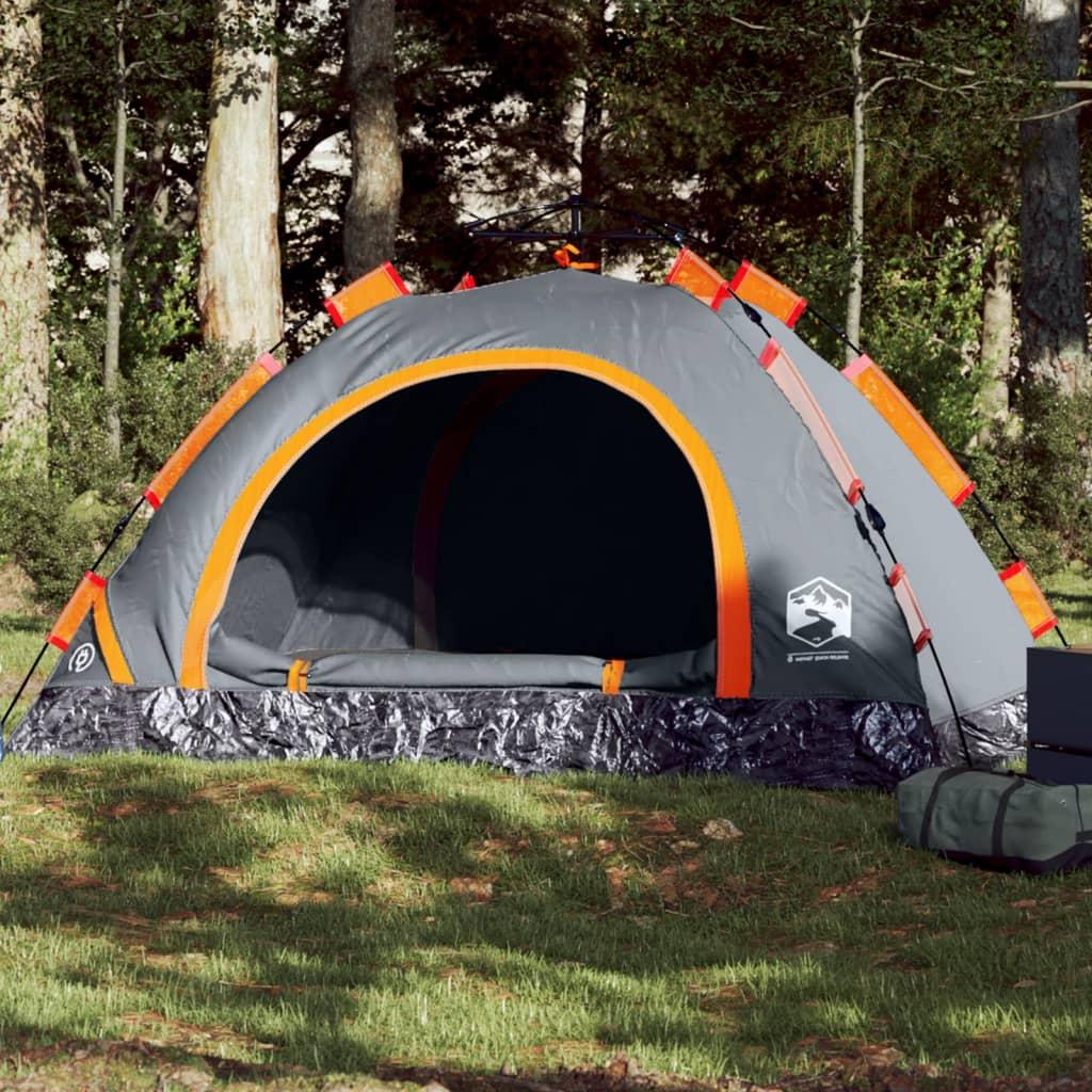 3 Personers Campingtelt Quick Release Orange