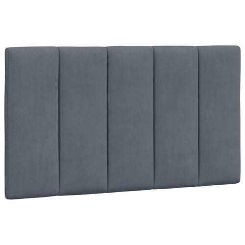 Seng med madras 80x200 cm velour mørkegrå