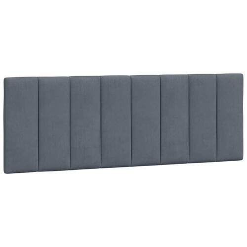 Seng med madras 120x200 cm velour mørkegrå