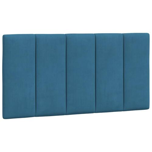 Seng med madras 100x200 cm velour blå