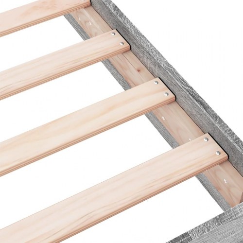 Sengeramme 90x200 cm konstrueret træ grå sonoma-eg