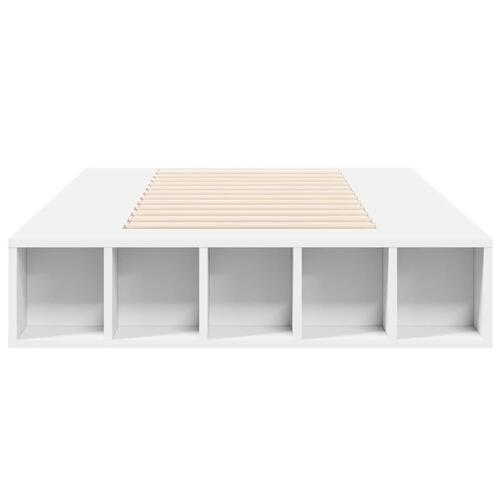 Sengeramme 75x190 cm konstrueret træ hvid