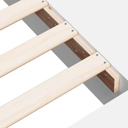 Sengeramme 75x190 cm konstrueret træ hvid