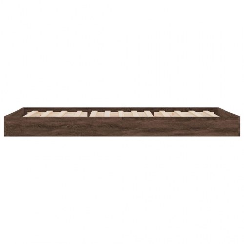 Gulvsengramme i brunt eg 75 x 190 cm