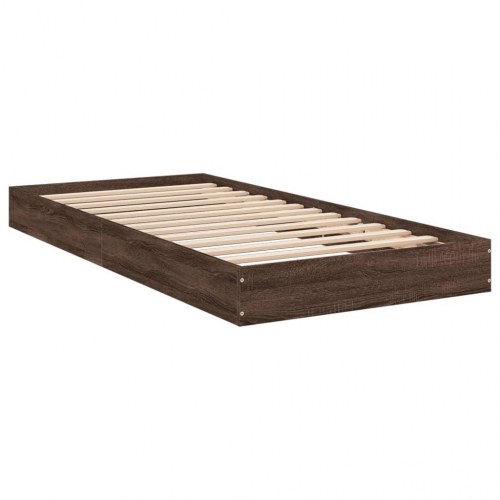 Gulvsengramme i brunt eg 75 x 190 cm