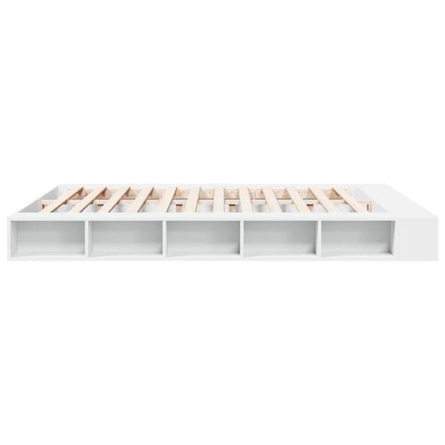 Sengestel 180x200 cm konstrueret træ hvid