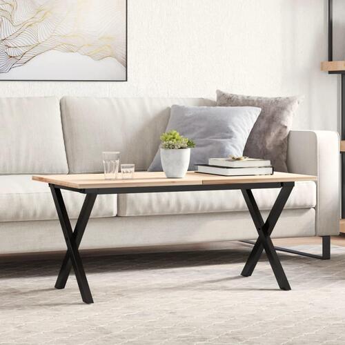 Bordben til sofabord 80x40x43 cm X-stel støbejern