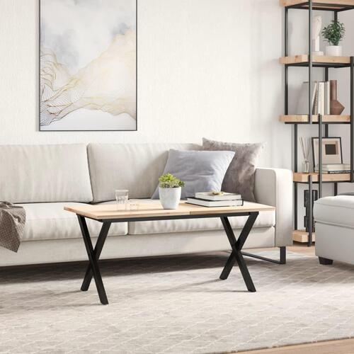Bordben til sofabord 80x40x43 cm X-stel støbejern