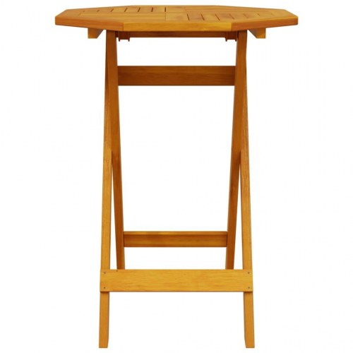 Foldbart havebord Ø60x75 cm massivt akacietræ