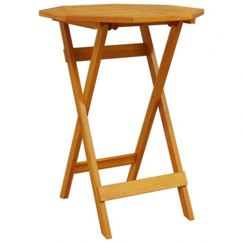 Foldbart havebord Ø60x75 cm massivt akacietræ