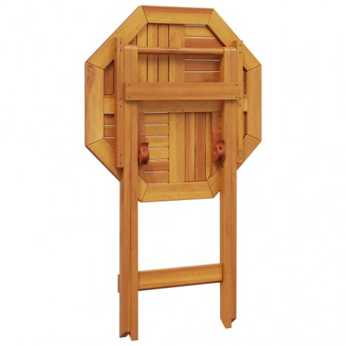 Foldbart havebord Ø60x75 cm massivt akacietræ