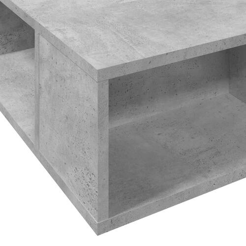 Sengestel 140x190 cm konstrueret træ betongrå