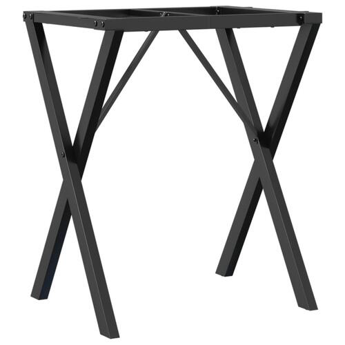 Bordben til spisebord 60x40x73 cm X-stel stål