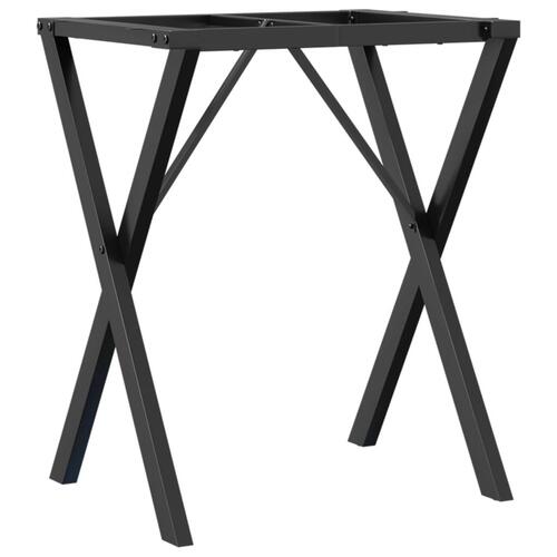 Bordben til spisebord 60x40x73 cm X-stel stål