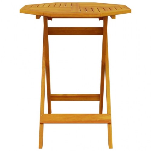 Foldbart havebord Ø70x75 cm massivt akacietræ