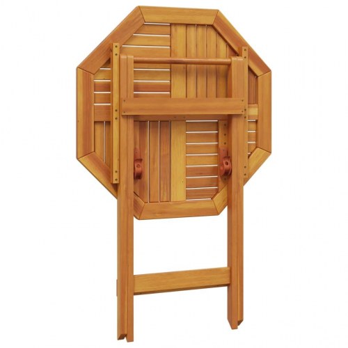 Foldbart havebord Ø70x75 cm massivt akacietræ