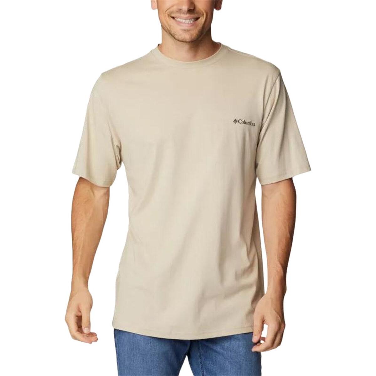 Kortærmet T Shirt Til Mænd Columbia Csc Basic Logo™ Lys Brun Moutain S