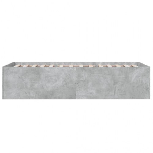 Sengeramme 100 x 200 cm i konstrueret træ - betongrå