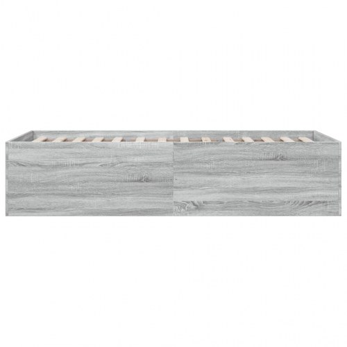 Sengeramme 100 x 200 cm i konstrueret træ - grå sonoma-eg
