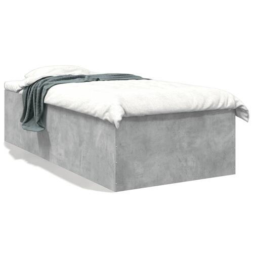 Sengeramme 90x190 cm konstrueret træ betongrå