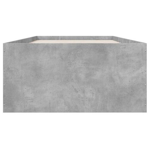 Sengeramme 90x190 cm konstrueret træ betongrå
