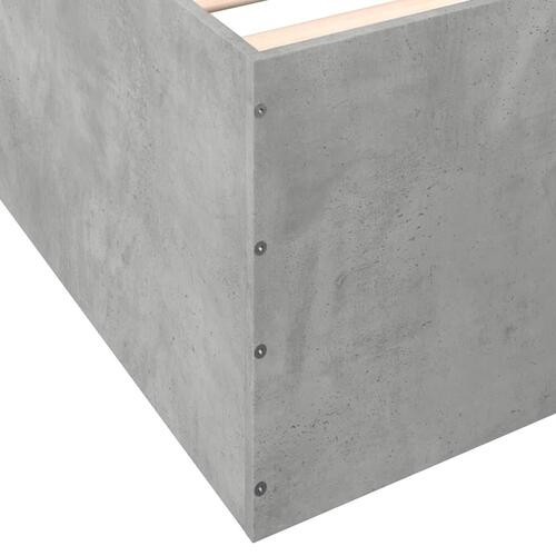 Sengeramme 90x190 cm konstrueret træ betongrå