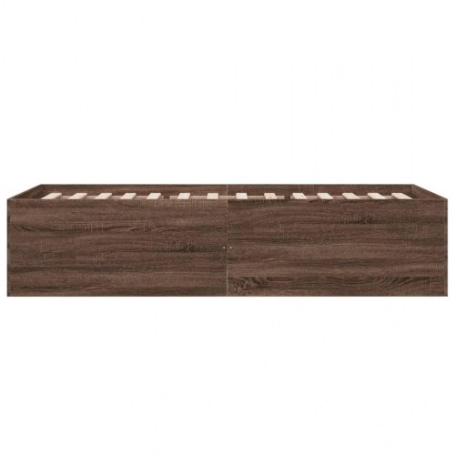 Gulvsengramme brun eg 90 x 190 cm