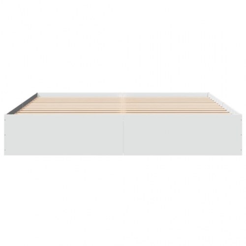 Sengestel 180x200 cm konstrueret træ hvid